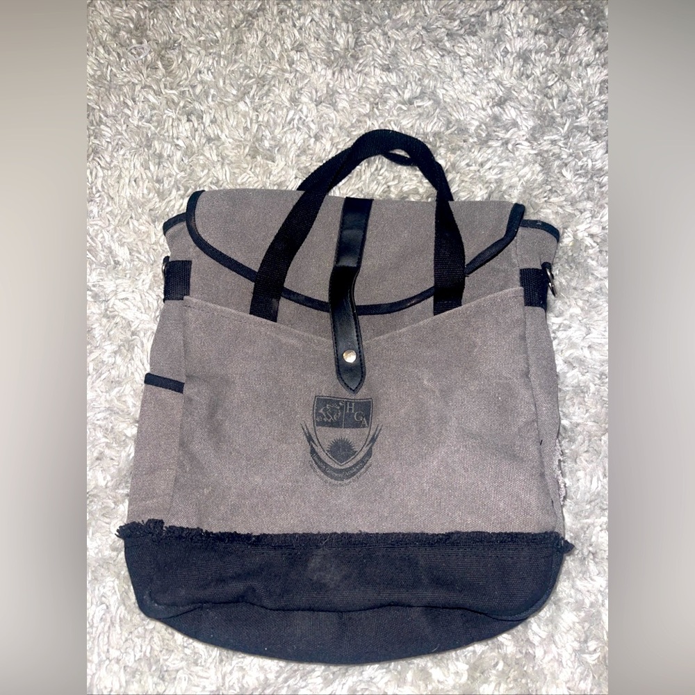 Field & Co Leeds Blume Messenger / Computer Bag Gray/Black